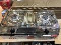 Gas Stove Full fine Glass shine Steel 2 Burner - 2 Burner Kitchen Gas Stove ( Silver) - Gas Stove-Chulha  NG/LPG. 