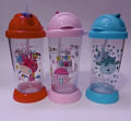 Tiny Sippy Glass for Kids - Feeding Cup - Sippy Cup - Tumber with Straw -  Kids Water Tiny Sippy Cup Creative Cartoon - Baby Anti Spill Learning Sippy Cup - Juice Glass with Straw - Water bottle - Bottles Outdoor Portable Travelling Cups. 