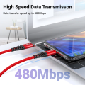 TOPK 1M 60W USB Type C Cable to USB C Cable for Samsung S10 Xiaomi Oneplus PD QC3.0 Fast Charging. 