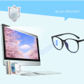 Blue Light Glasses Light Optical Transparent Eyewear Round Spectacle for Computer Eye Fashion. 