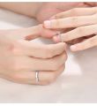 Korean TV drama My Demon Kim You Jung Same Style Zircon Men's and Women's Open Ring Adjustable Gift SONG KANG Couple Rings Fans. 