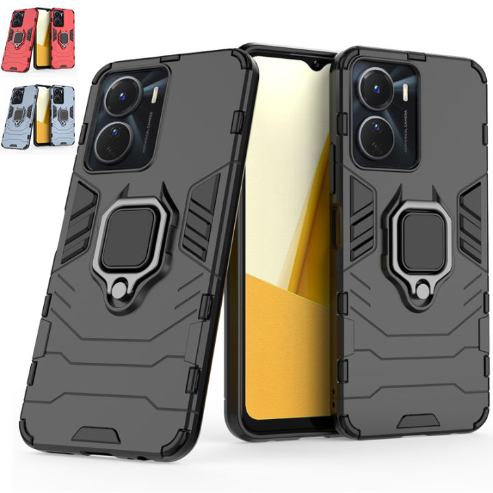 TAHANgTA Hot Sale New style For Vivo Y16 Case For Vivo Y16 Cover Anti-knock Hard Armor Magnetic Phone Bumper Shockproof Full Cover For Vivo Y 16 Y16 Fundas
