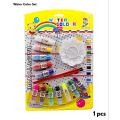 Water color Paint Set - 12 Assorted Watercolour tube Set with 2 Paint Brushes & 1 tray For Kids. 