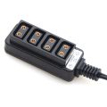 Male D-Tap B Type Power Dtap Tap To 4 Female P-Tap Ptap Hub Adapter Electric Splitter For Photography Power Accessories. 