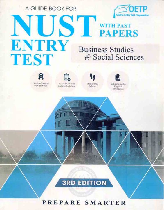 OETP NUST Entry Test Business Book 3rd Edition With Past Papers & Studies and Social Sciences