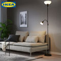 IKEA Uplight - Reading - Floor Lamp - Black With White Shade. 