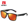 HOTBUY European and American Sports Cycling Polarized Sunglasses Men's Box Outdoor Sunglasses Manufacturers 8801. 