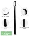 4 Pieces Extra Soft Toothbrushes 20000 Bristle Toothbrush Micro Nano Manual Toothbrush for Fragile Gums Adult Kids Children (Black, White). 