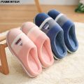 yaPUIMENTIUA Slipper Men Warm Striped Indoors Anti-slip Winter House Shoes House Bedroom Slippers Warm Winter Cotton Slippers. 