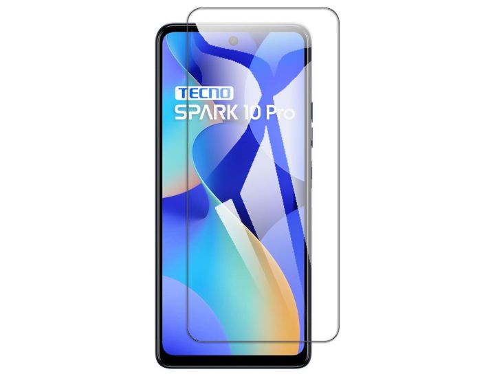 Tecno%20Spark%2010%20Pro%20Glass%20Protector,%20Polished%20Screen%20Tempered%20Glass%20with%20Scratch%20Resistance%20-%20Image%202