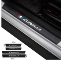 4PCS Carbon Fiber Car Door Sill Guard Protected Stickers For Toyota Corolla Sport Accessories. 