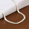 【happy one】16-24inch shipping Popular N193 Beautiful fashion Elegant silver colorSNAKE Necklace TOP quality Gorgeous. 