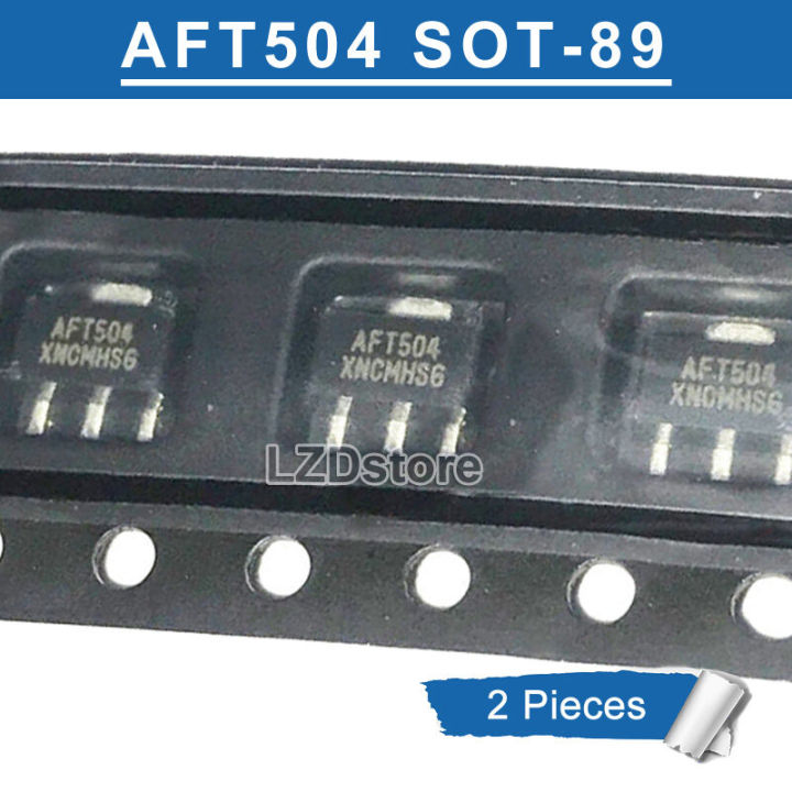 2pcs AFT504 SOT89 AFT05MS004NT1 AFT05MS004N SOT-89 RF Power LDMOS N-Channel MOSFET Transistor new original