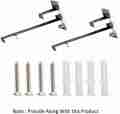 Patel wala Glass TV Set Up Box Stand Wifi Router Stand Wall Shelf Multipurpose Wall Mount Stand With Heavy SS Bracket ( 10x9 Inches, Clear ) Glass Wall Shelf  (Number of Shelves - 1, Clear). 