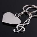 Cute Heart Notes Couples Alloy Key Chain Keyring Keychain Lover Gift. 