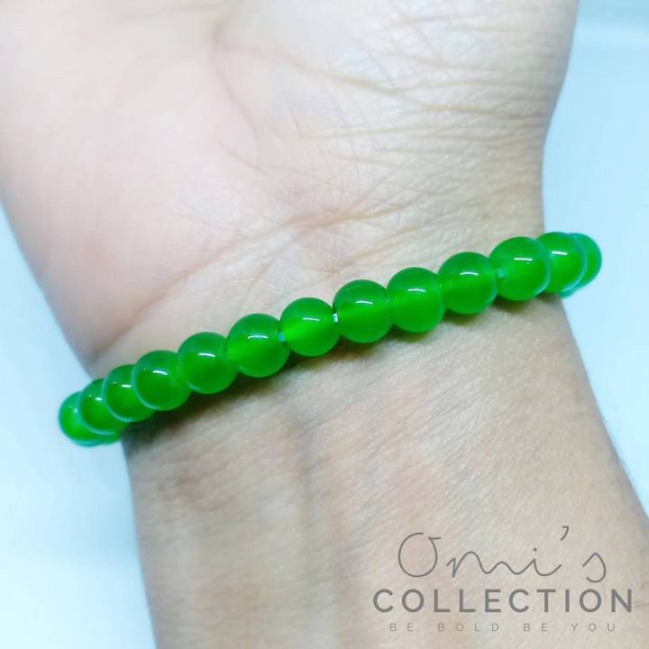 New Trendy Green Marble Stone Beads Bracelet For Men Women Unisex Jewelry Wrist Hand Bands