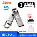 HP Flash Drive & Pendrive  128 GB 100 GB 64 GB 32 GB 16 GB USB Good Speed 3.0/2.0 Flash Memory Stick USB Drive + OTG Adapter (1 YEAR WARRANTY) -. 