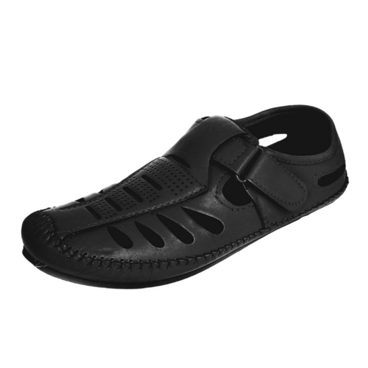 Stylish%20Roman%20Synthetic%20Leather%20Covered%20Sandals%20For%20Men%20-%20Image%203