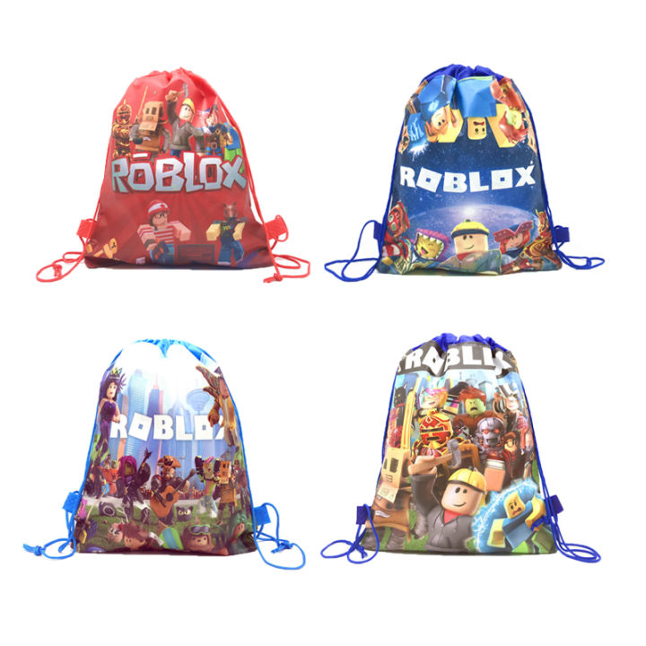 Sarcasmsm Roblox Nonwoven Drawstring Bag Roblox Game Party Decorations Kids Birthday Party Baby Shower Supplie sChildren's Toys Gifts