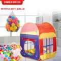 Big Tent House For Kids With 50 Soft Balls Tent Series Pop Up Pretend Play House 110x90x90cm. 
