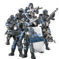 Xiangjun 9902 Lightning Special Police Weapon Boy Assembly Model Domestic Third-Party Minifigure Building Blocks 5.5CM. 