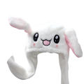 【Happier】 Cute Rabbit Hat Beanie Winter Moving Bunny Ears Hat For Kids&Adults Plush Earflaps Movable Ears Toy Kids Accessories Gitts. 
