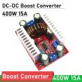 DC 400W 15A Step-up Boost Converter Constant Current 8.5-50V to 10-60V Voltage Charger DC-DC Step Up Module. 