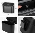 Car Trash Bin Hanging Vehicle Garbage Dust Case Storage Box Black Abs Square Pressing Type Trash Can Auto Interior Accessories. 