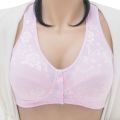 Wide Strap Front Open 3 Button Nursing Bra. 
