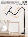 Tryone ANJ-30 Gooseneck Tablet Stand - Tablet Mount Holder Compatible with iPad iPhone Series/Nintendo Switch/Samsung Galaxy Tabs/Amazon Kindle Fire HD and More, 37.3in Overall Length. 