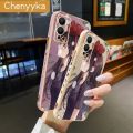 chenyyka For Infinix Hot 12 Case Fashion Girl Luxury Plating Side Pattern Silicone Casing Phone Cases Full Back Cover Camera Protection Softcase. 