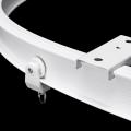 4m White Plastic Pvc Curtain Track Runner Rail Wall Ceiling Mounted Fixing Hooks#Top clamping. 