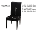Dining Chair Slipcovers- Pack of 4- Cotton Jersey - For Arm Less Chairs by Knit that Fits. 