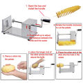 Potato Spiral Cutter Potato Slicer Potato Tornado Slicer Tornado Potato machine Spiral Twister Potato Chips Slicer Vegetable Cutter Cutting Machine. 