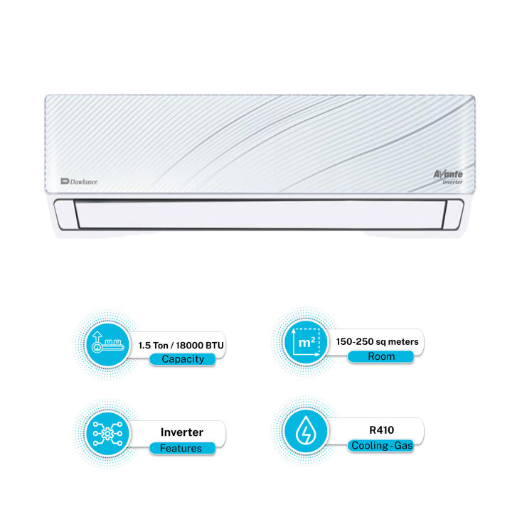 Dawlance Air Conditioner Avante 30 - Inverter 1.5 Ton - Heat and Cool- Glass Look