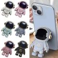 Astronaut Phone Bracket Cute Cartoon Desktop Foldable Stand Accessories 3D Plating Anime Astronaut Phone Holder Stand Holder. 