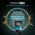 Men Lightning Oil Clear All Day Bright + Fresh Icy Scrub Wash | Deep Cleansing & Oil Control | 100g. 