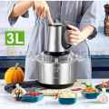 Multi-Function Food Processor  3-Lt and  5-Lt  Capacity - Hand blender - Stainless steel bowl - Meat chopper - Grinder machine - Qeema machine - Multi function food processor - House hold mini electric food grinder - Kitchen Home Appliances. 