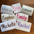 1 pcs Vinyl Sticker- custom vinyl sicker -golden color- 4x4 inch size- for 5 inch coaster. 
