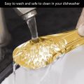 Techmanistan Mini Stainless Steel Frying Oil Straining Tong, Salad Tong, Sugar Tongs Ice-Cube Picker Coffee Tea Food Serving Tong, Metal Mesh 28 Holes Flat Head Bread Tong. 