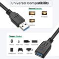USB Extension Cord Cable Male To Female 1.5 Meter Extender Long Cable For Keyboard Printer Mouse USB. 