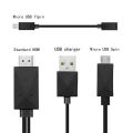 Baoer 5 Pin & 11 Pin Micro USB HDMI 1080P HD TV Cable Adapter for Android Phone. 