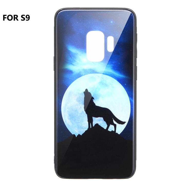 Popular Anti-skid TPU+Toughen Glass ph one Case Cover For Samsung Note8/Note9 S8 S9 Plus