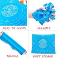 Silicone Pastry Cake Dough Mat for Rolling with Measurements. 