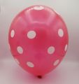 POLKA DOT LATEX BALLOON PARTY DECORATION BALLOONS ( PACK OF 25 BALLOONS ). 