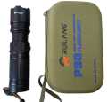 Multifunctional P90 RL-W409 Laser LED Tactical Flashlight With 1Km Range And Long Lasting Backup Torch 8800mAh Rechargeable Cell Included. 