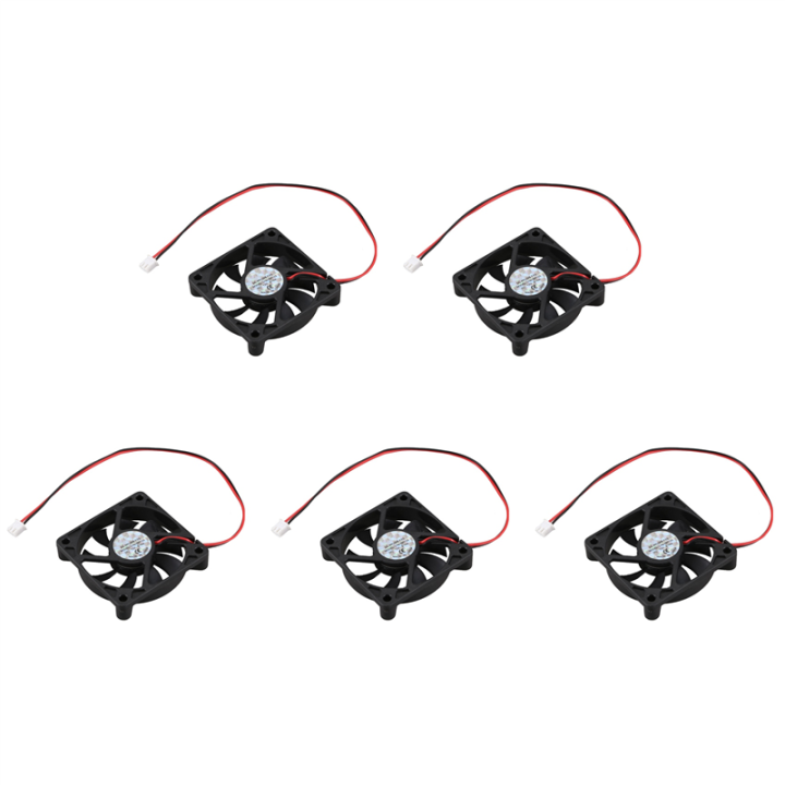 5X Desktop PC Case DC 12V 0.16A 60mm 2 Pin Cooler Cooling Fan