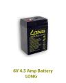 LONG 6 volt Dry Battery 6V 4.5 AMP Dry Battery LONg. 