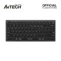 A4tech FBX51C Bluetooth & 2.4G Wireless Keyboard - Rechargeable USB Type C - Multi Device -2 cm Slim & Lightweight - Scissor Switch Keys - Multidevice Pairs Upto 4 Devices - For PC/Laptop/Tablet/iOS/Android/Smart TV. 