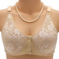 Front Open 3 Button Wide Strap Nursing Feeding Bra. 
